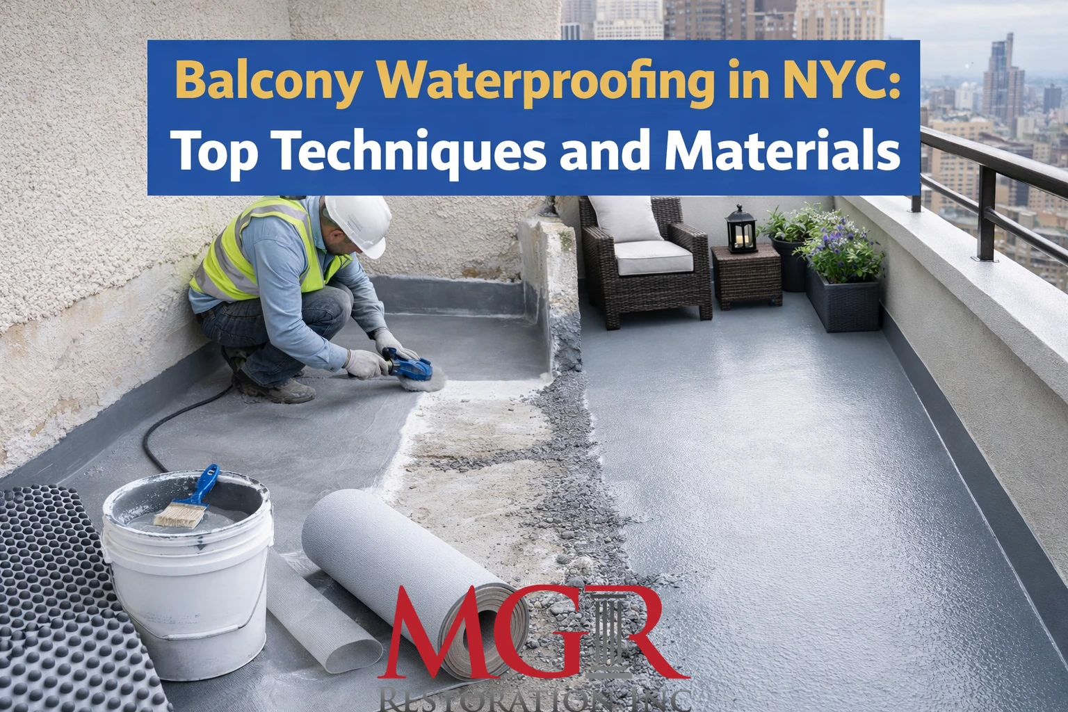 Balcony Waterproofing in NYC: Top Techniques and Materials