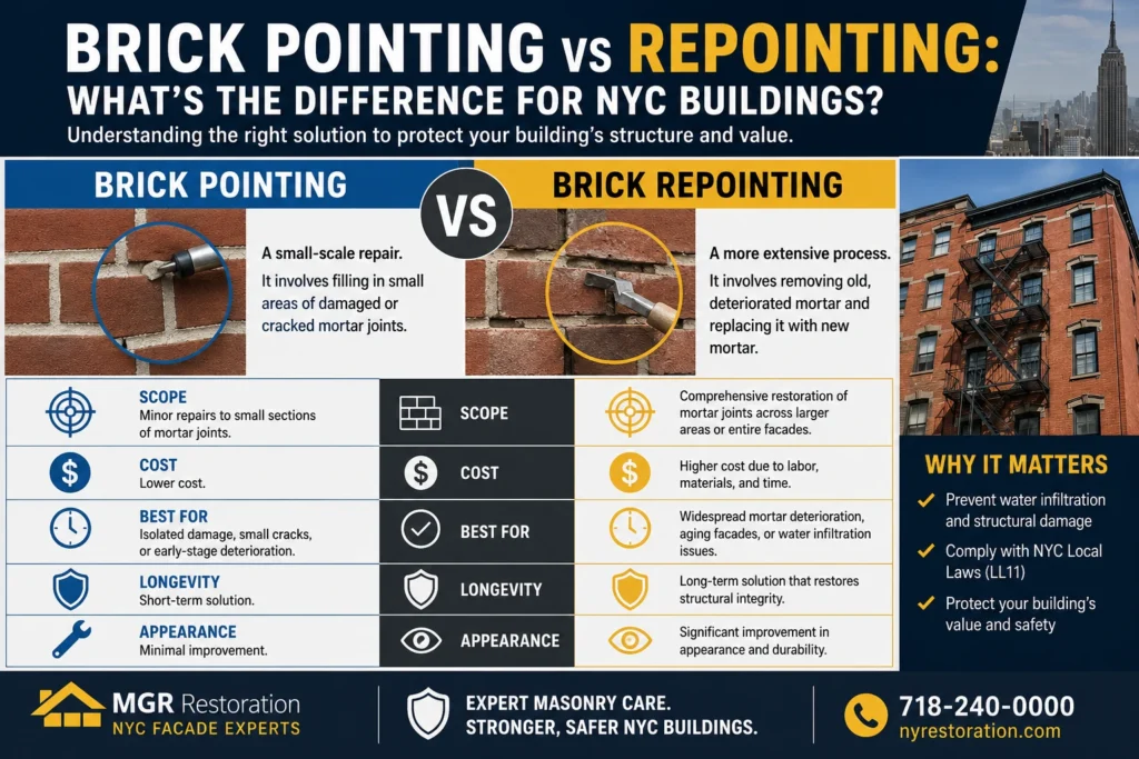 Brick Pointing vs Repointing