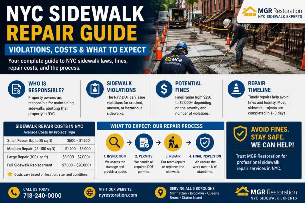 NYC Sidewalk Repair Sidewalk Repair New York City