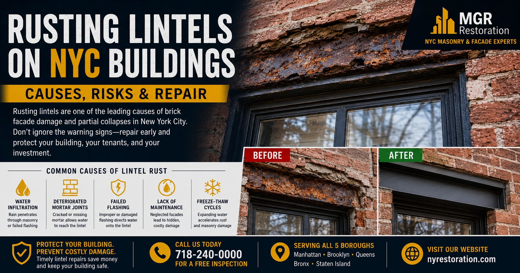 Rusting Lintels