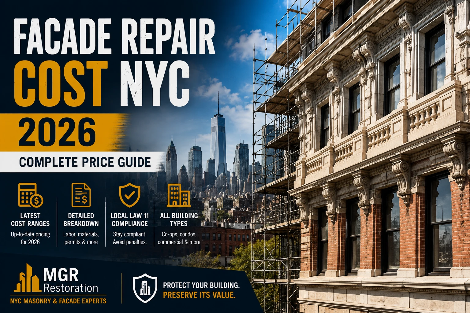 Facade Repair Cost NYC